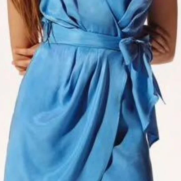 ZARA Flowing Blue Dress TRF - XS - Picture 4 of 4